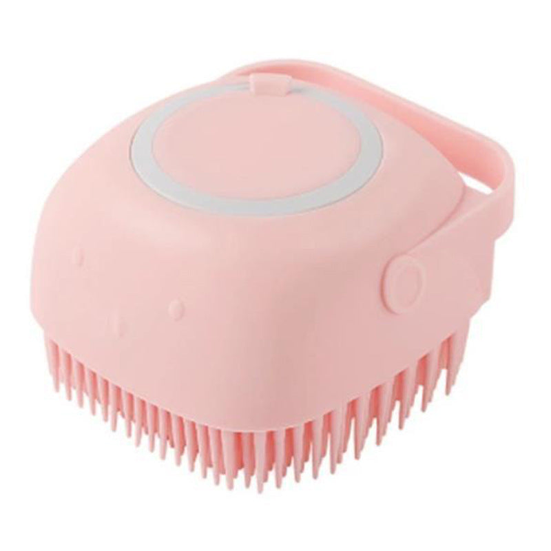 Silicone Dog and Bath Massage Gloves Brush Pet Cat Bathroom Cleaning Tool Comb Brush for Dog Can Pour Shampoo Dog Grooming Supplies