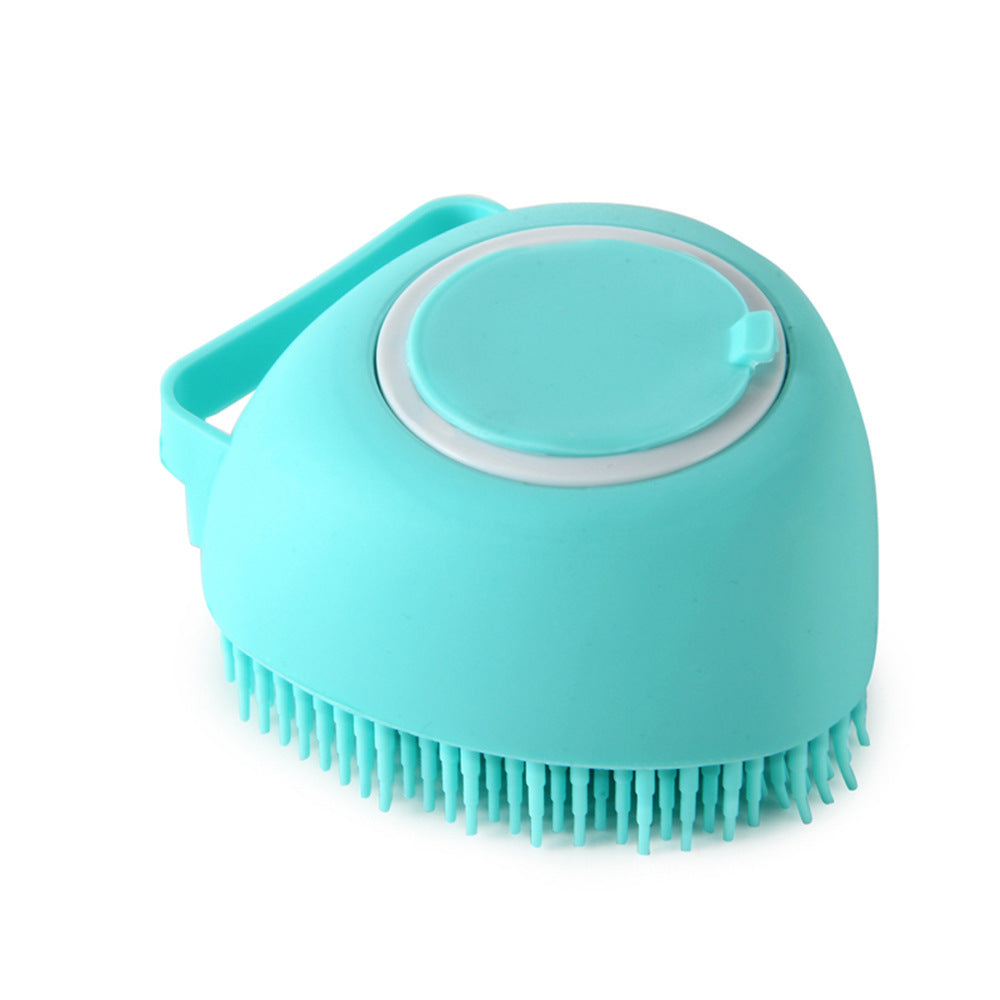 Silicone Dog and Bath Massage Gloves Brush Pet Cat Bathroom Cleaning Tool Comb Brush for Dog Can Pour Shampoo Dog Grooming Supplies