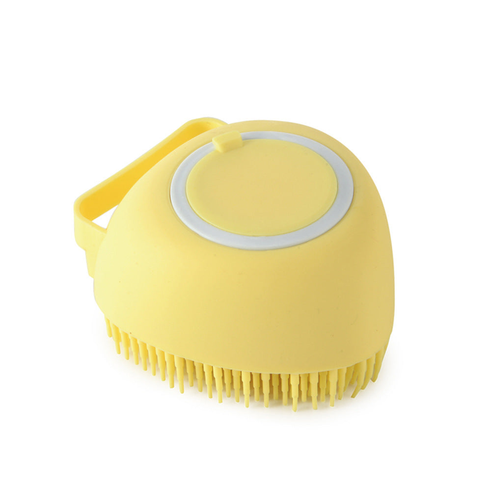 Silicone Dog and Bath Massage Gloves Brush Pet Cat Bathroom Cleaning Tool Comb Brush for Dog Can Pour Shampoo Dog Grooming Supplies