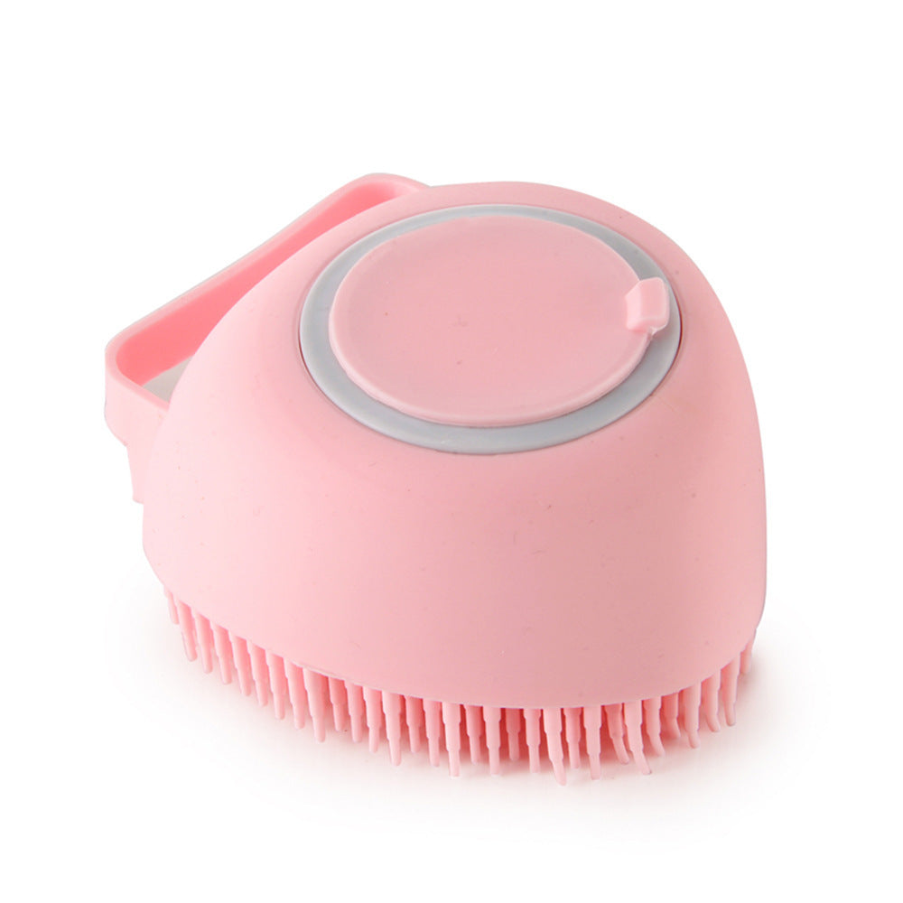 Silicone Dog and Bath Massage Gloves Brush Pet Cat Bathroom Cleaning Tool Comb Brush for Dog Can Pour Shampoo Dog Grooming Supplies