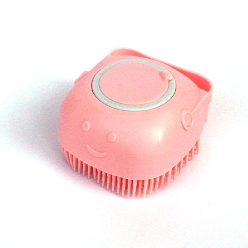 Silicone Dog and Bath Massage Gloves Brush Pet Cat Bathroom Cleaning Tool Comb Brush for Dog Can Pour Shampoo Dog Grooming Supplies