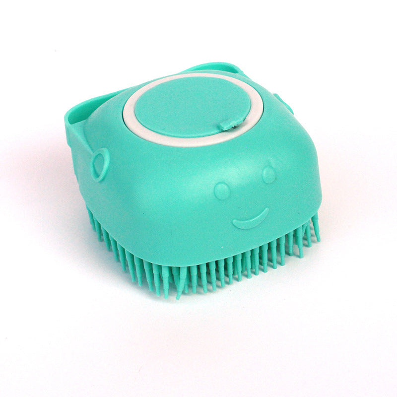Silicone Dog and Bath Massage Gloves Brush Pet Cat Bathroom Cleaning Tool Comb Brush for Dog Can Pour Shampoo Dog Grooming Supplies