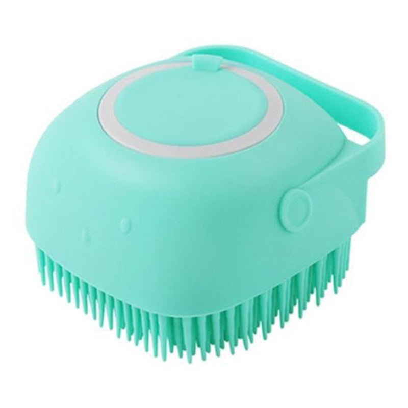 Silicone Dog and Bath Massage Gloves Brush Pet Cat Bathroom Cleaning Tool Comb Brush for Dog Can Pour Shampoo Dog Grooming Supplies