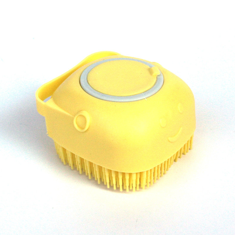 Silicone Dog and Bath Massage Gloves Brush Pet Cat Bathroom Cleaning Tool Comb Brush for Dog Can Pour Shampoo Dog Grooming Supplies