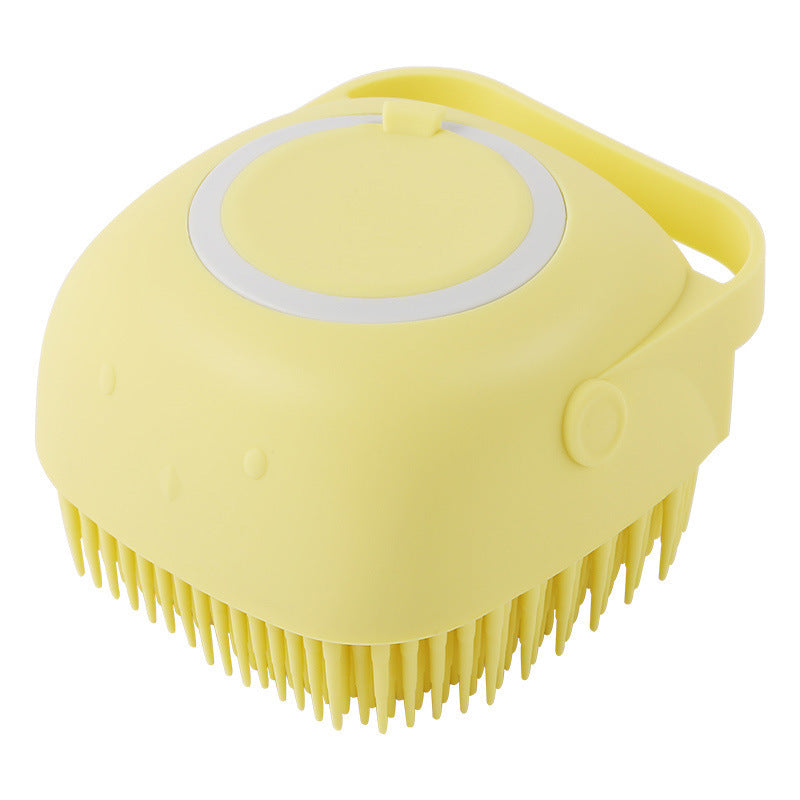 Silicone Dog and Bath Massage Gloves Brush Pet Cat Bathroom Cleaning Tool Comb Brush for Dog Can Pour Shampoo Dog Grooming Supplies