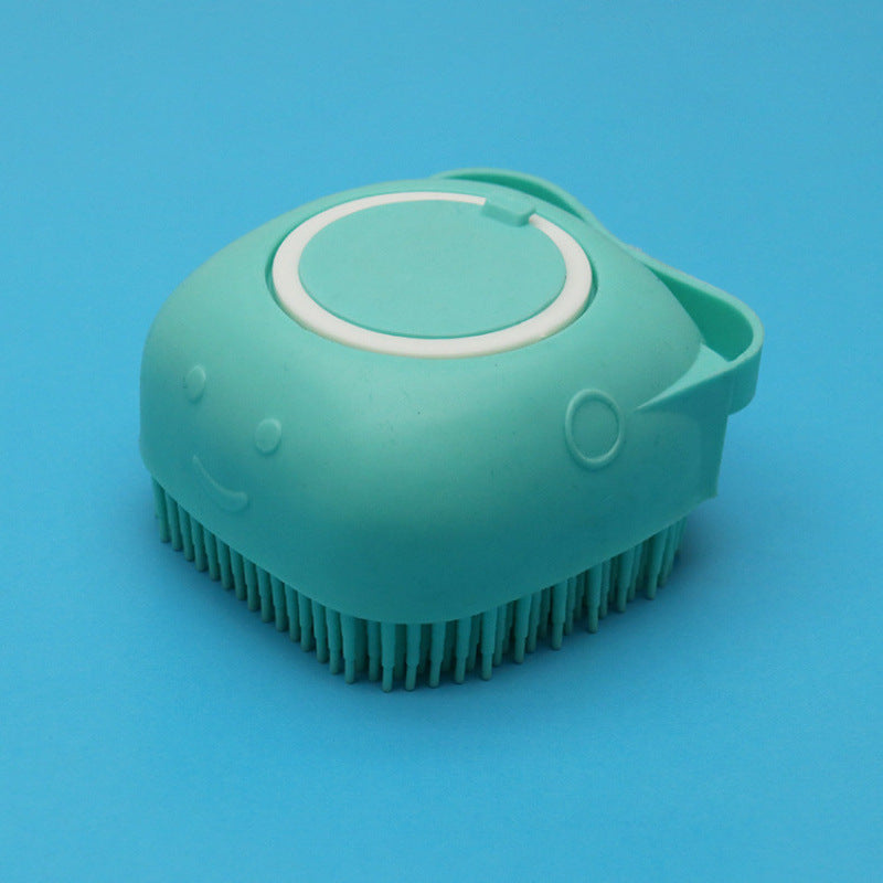 Silicone Dog and Bath Massage Gloves Brush Pet Cat Bathroom Cleaning Tool Comb Brush for Dog Can Pour Shampoo Dog Grooming Supplies