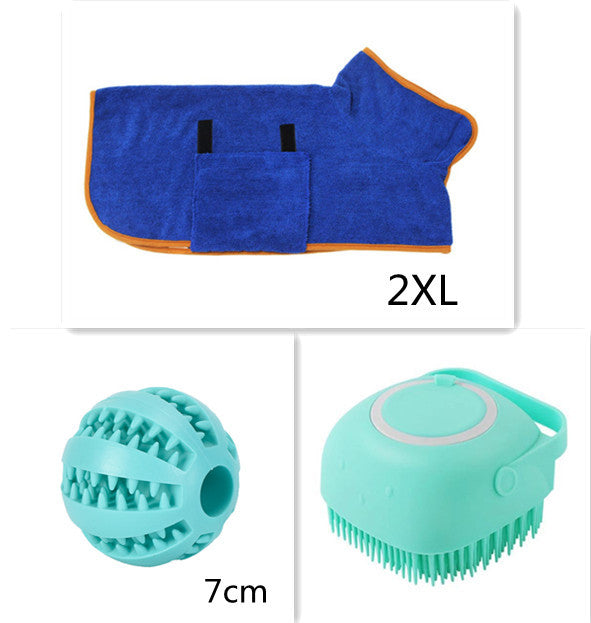 Silicone Dog and Bath Massage Gloves Brush Pet Cat Bathroom Cleaning Tool Comb Brush for Dog Can Pour Shampoo Dog Grooming Supplies